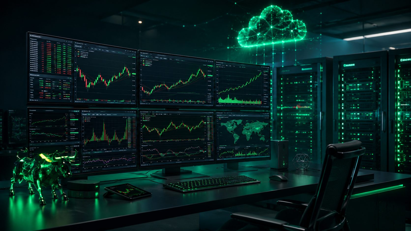 استضافة VPS لمنصة MT5 مع خادم سحابي وشاشات متابعة التداول