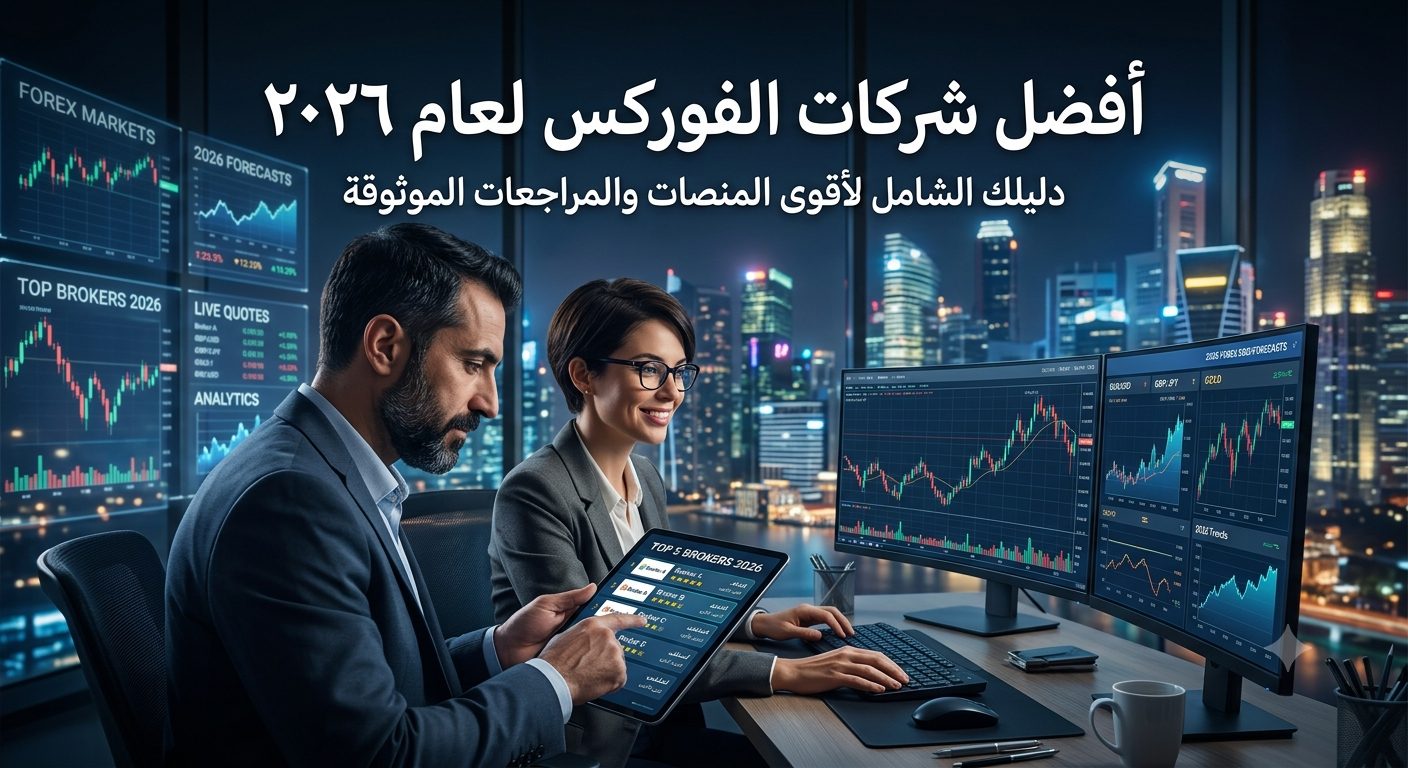 أفضل شركات الفوركس لعام 2026: مقارنة أفضل 6 وسطاء فوركس موثوقين