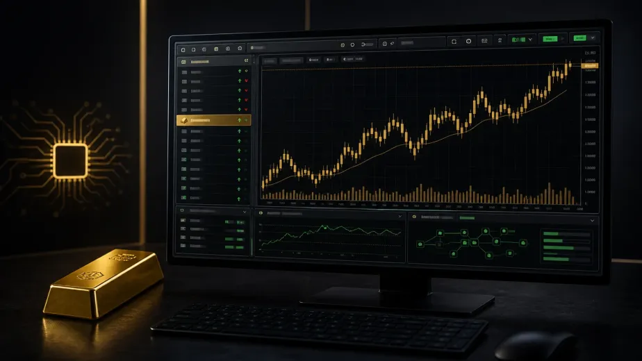 رمز الذهب XAUUSD في منصة MT5 وتشغيل روبوت التداول