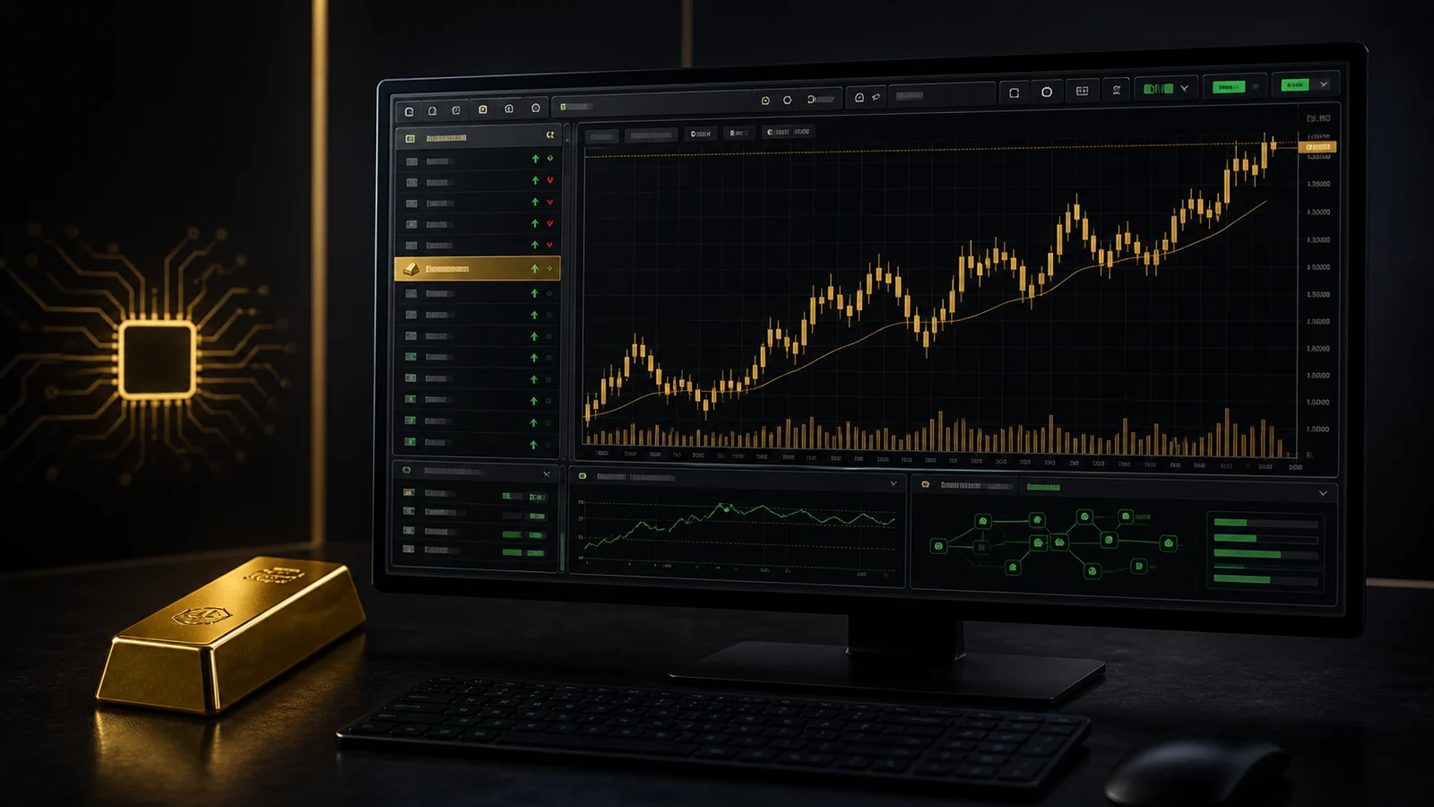 رمز الذهب XAUUSD في منصة MT5 وتشغيل روبوت التداول